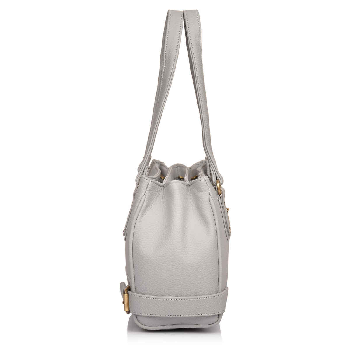 Fostelo Women's Vegan Leather Nightingale Handbags Shoulder Hobo Bag Ladies Purse | Grey | Large