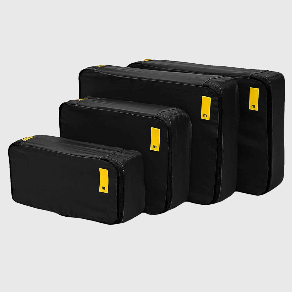 Mokobara Solid Nylon Travel Cubes | Black - One Size