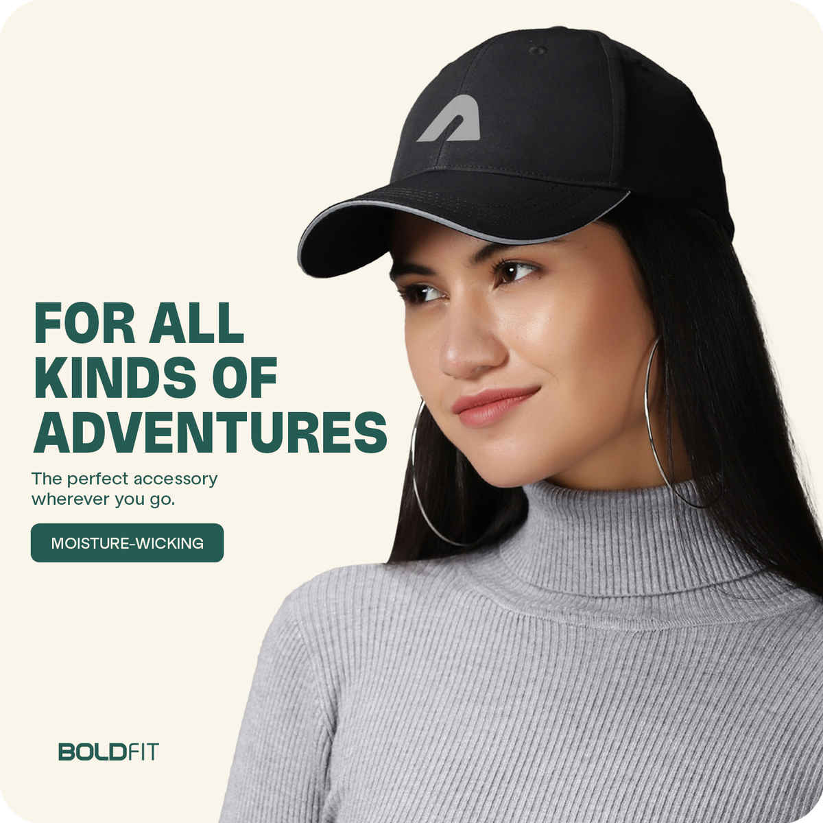 Boldfit Unisex Sports Cap Adjustable Strap Comfortable Fit