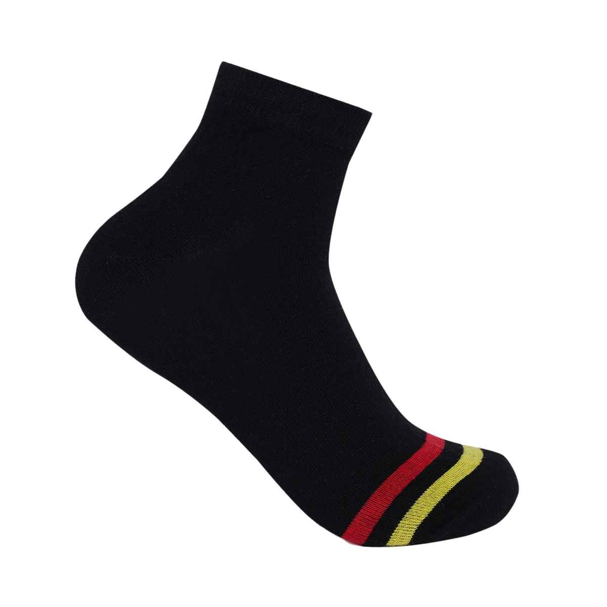 Beyond Unisex Solid Combed Cotton Ankle Socks | Multicolour - Free Size