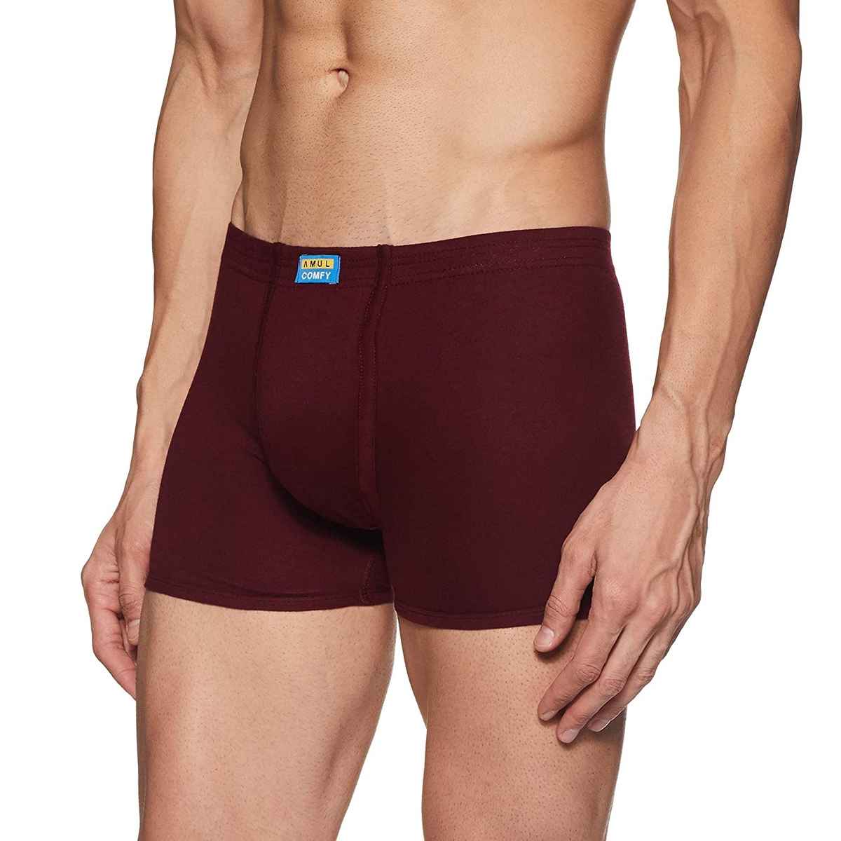 Amul Comfy Men's Solid Trunk | Multicolor - 90