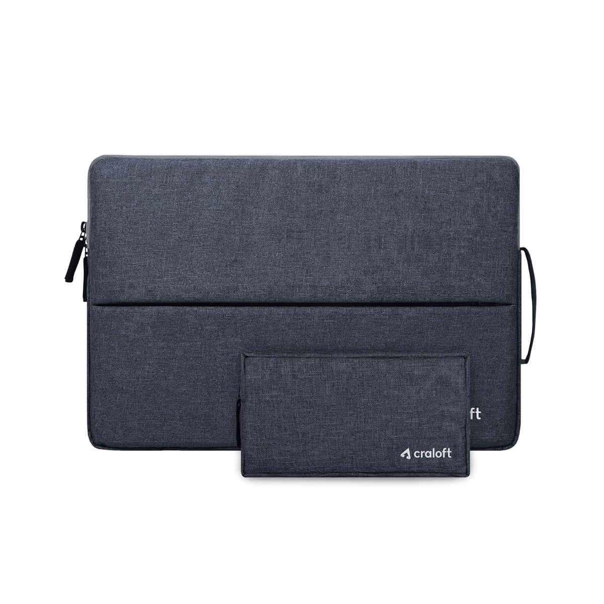 Craloft 15-15.6 Inch Laptop Sleeve Cover Bag with Charger Pouch for MacBook/Dell/HP-Office & Travel