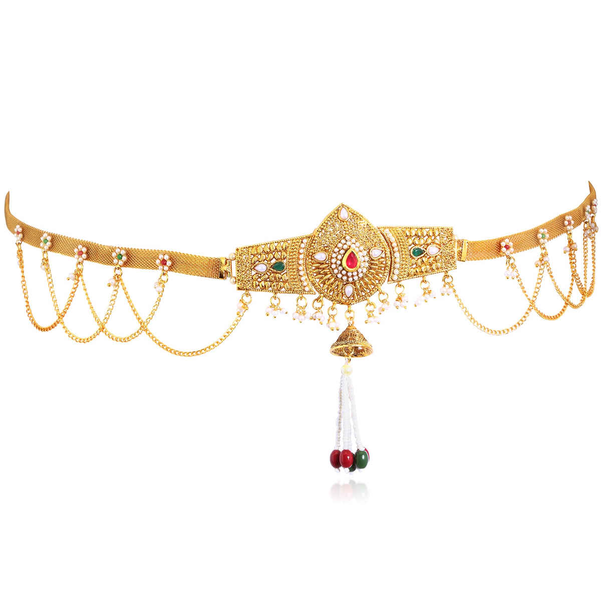 Sukkhi Alluring Pearl Gold Plated Kamarband For Women