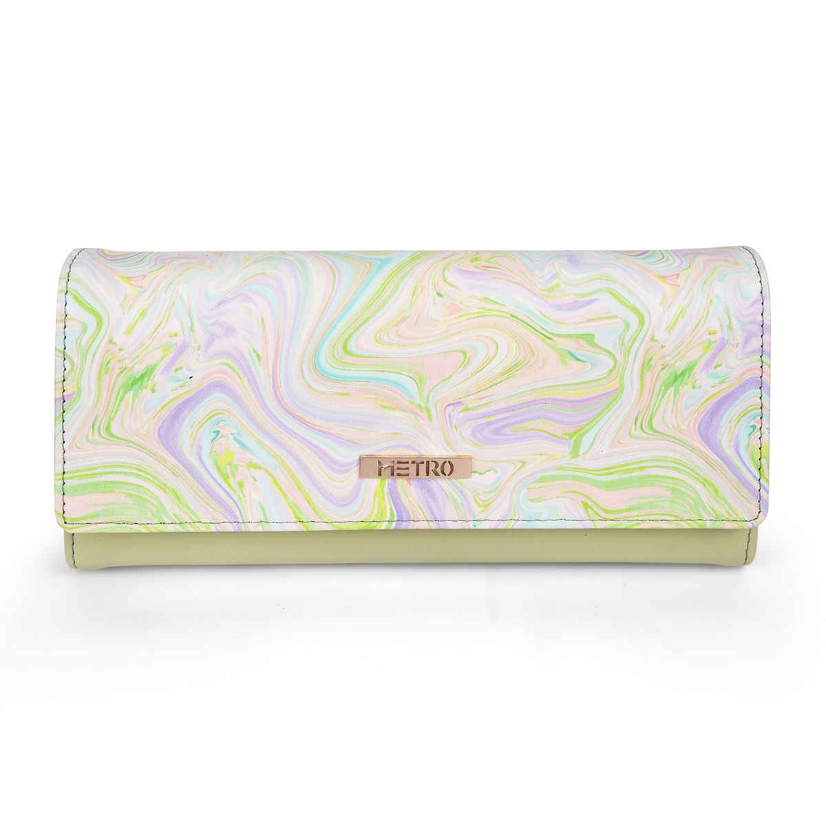 Metro Purple Synthetic Wallet for Women | 95-94-26