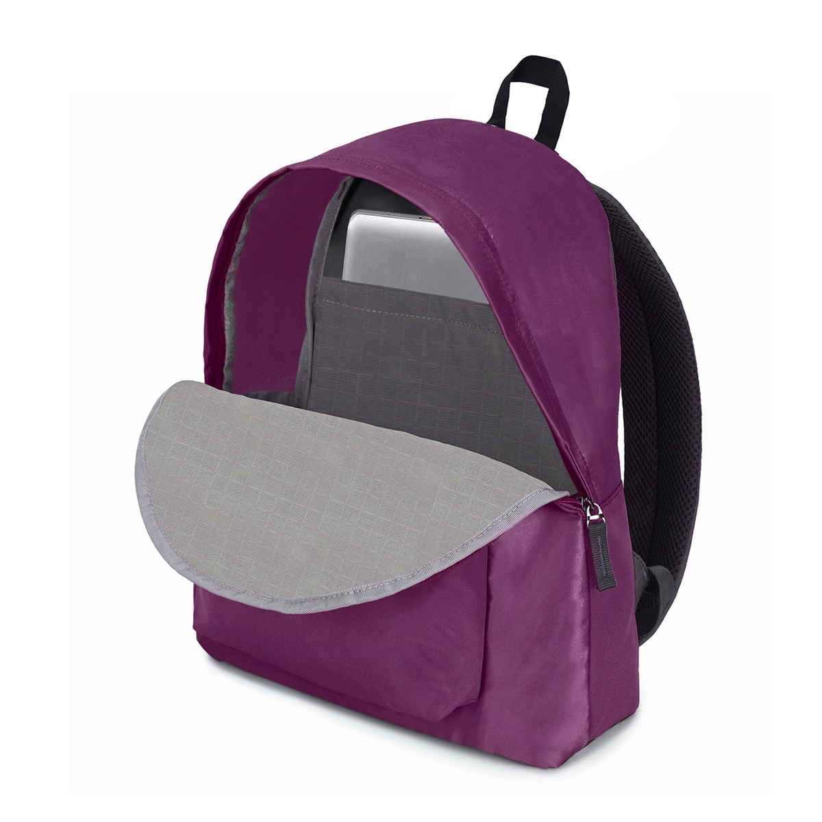 Genie Women's Solid Nylon 13 L Backpack | Purple - 14 Inches