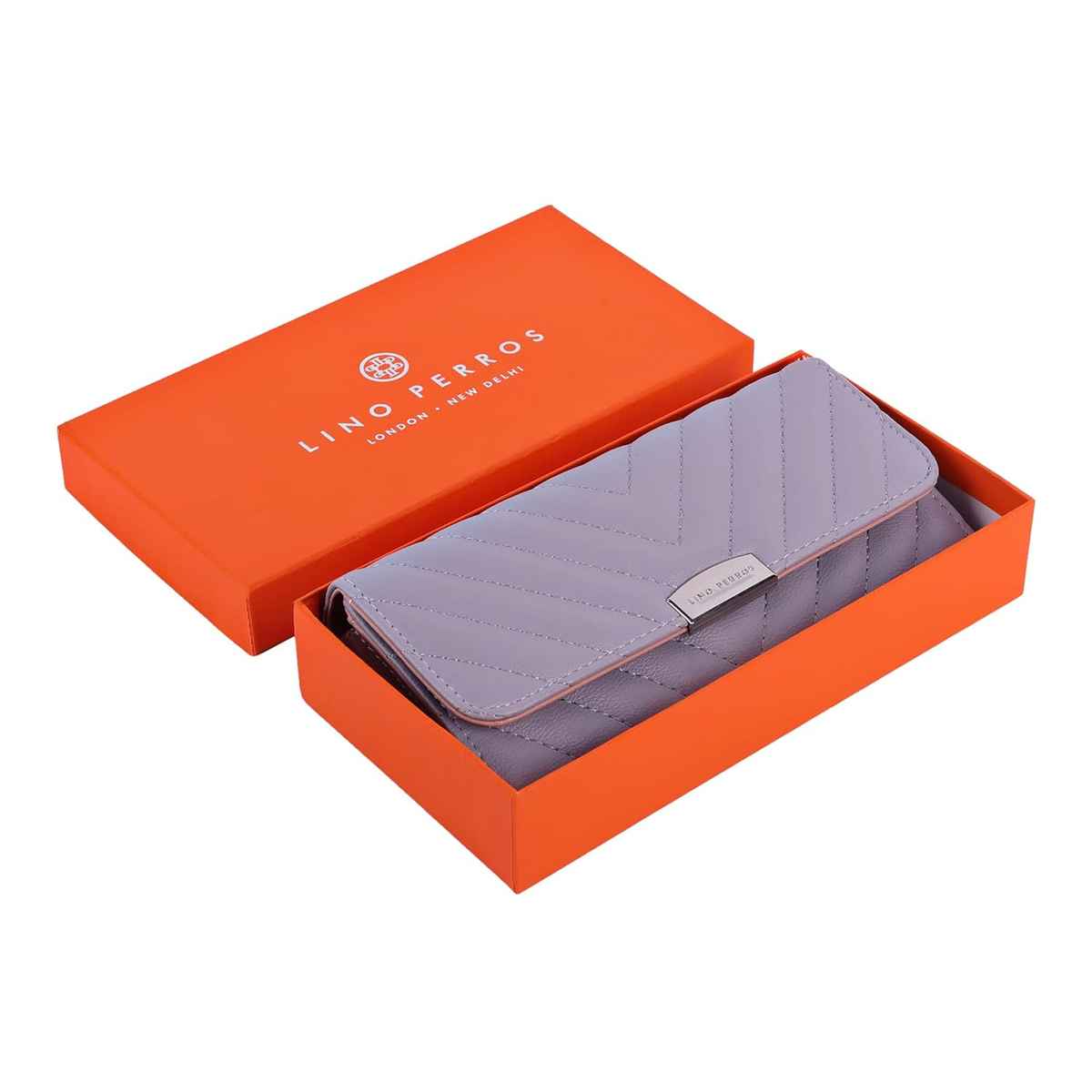Lino Perros Women's Quilted Wallet | LWPR00434 | Lavender