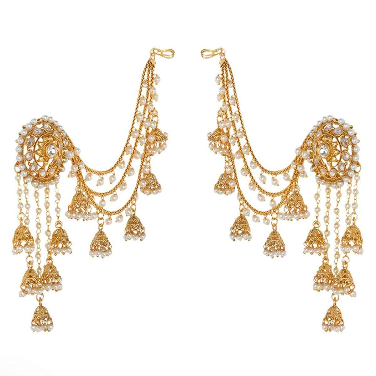 Shining Diva Fashion Latest Gold Plated Traditional Jhumka Jhumki Earring for Women & Girls 9611er