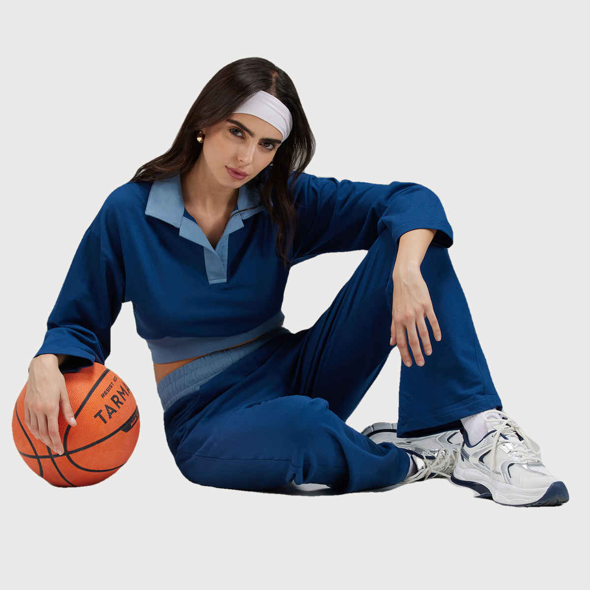 Cava Women's Polo Sweatshirt Boxy | Blue - XL