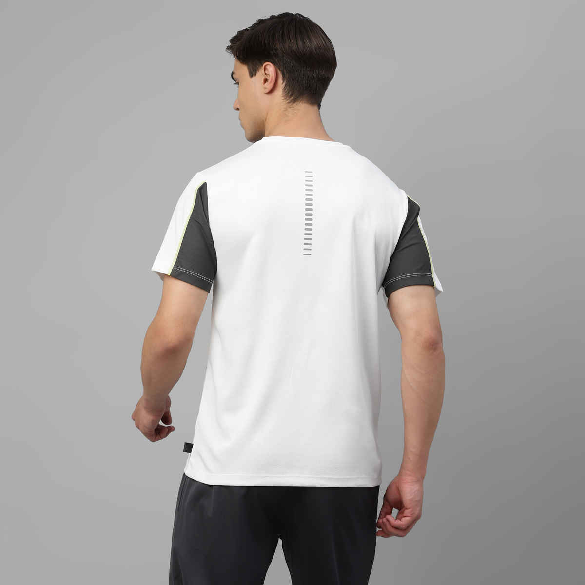 Dida Men's Dry Fit Sports T-Shirt | Comfortable and Stretchable | White | XL