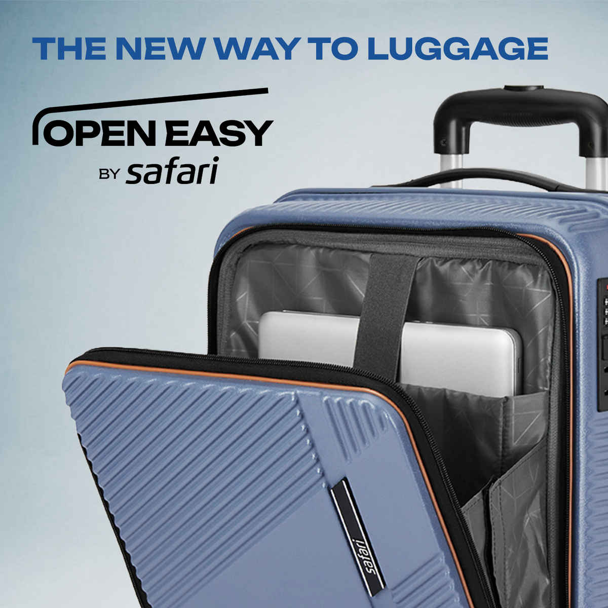 Safari Aeon Cabin Luggage with Laptop Compartment | Flintstone