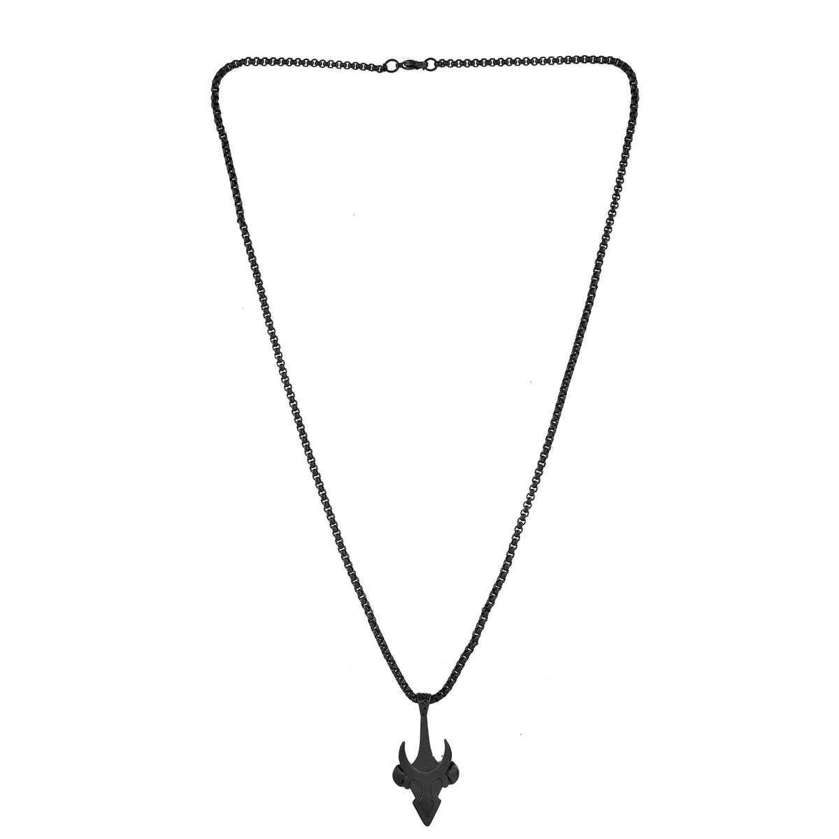 Voylla Eclipse Tribal-Inspired Edgy Black Men s Pendant