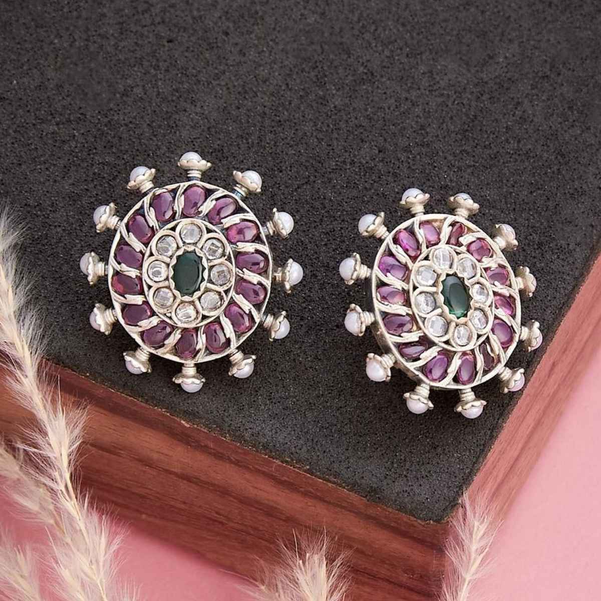 Fabindia Temple Design Inspired Metal Studs