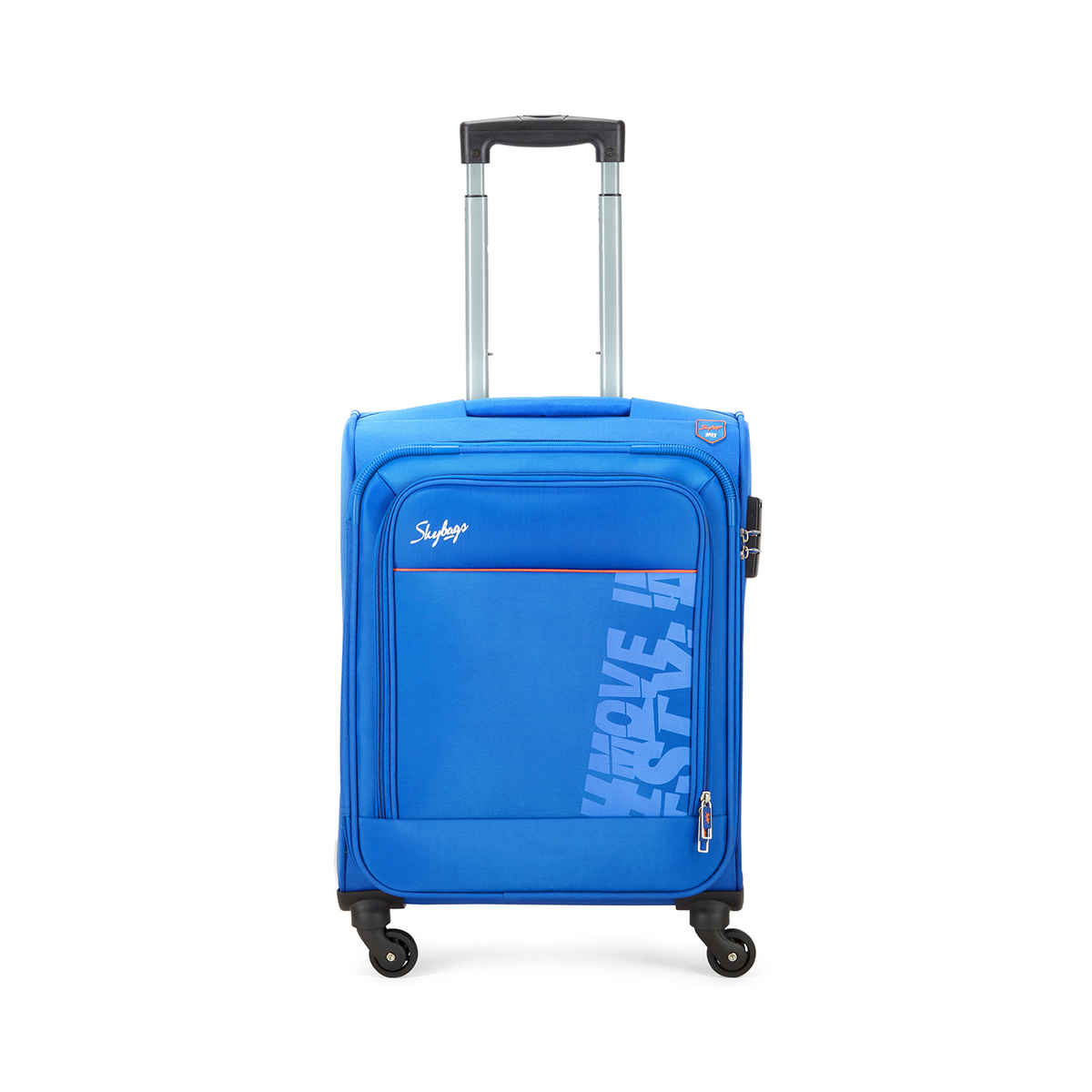 Skybags Unisex Solid Polyester 55 L Telescopic Trolley Bag | Blue - S
