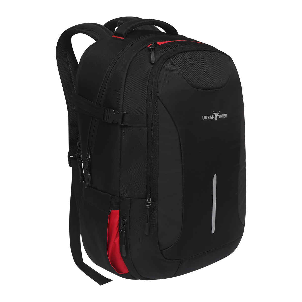 Urban Tribe Unisex Solid Polyester 21 L Laptop Backpack | Black - 15.6 Inches