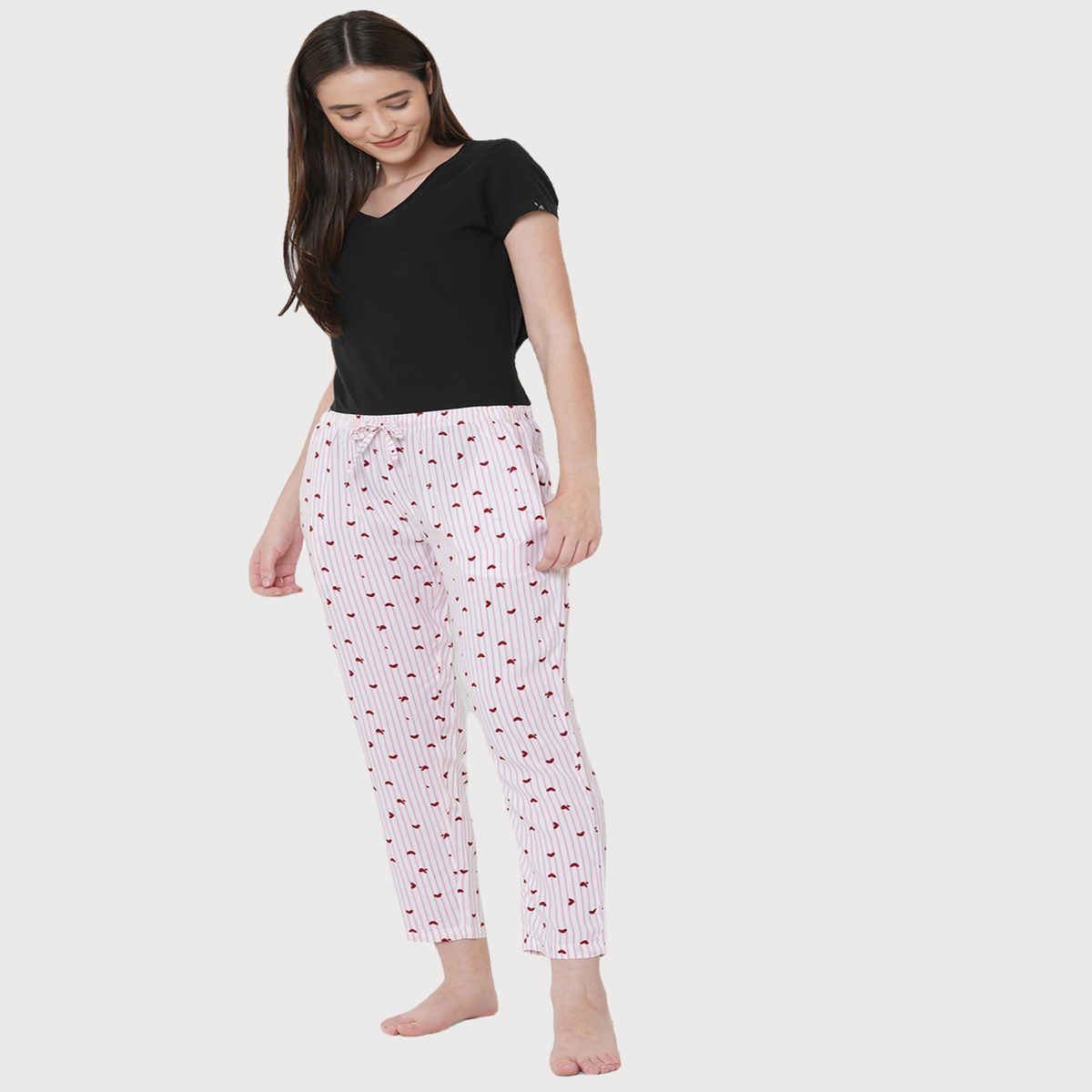 Urban Scottish Women s USWPJ520 Striped Lounge Pyjama Pants | Pink - M