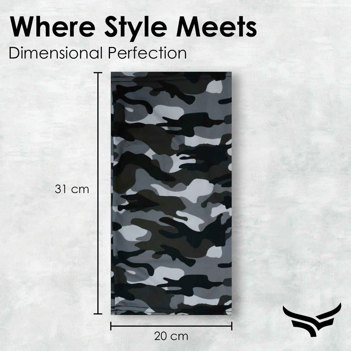 Xtrim Bamboo Bandana Face Mask for UV Protection, Comfort Fit, Breathable, Odour-Free | Camo Blue