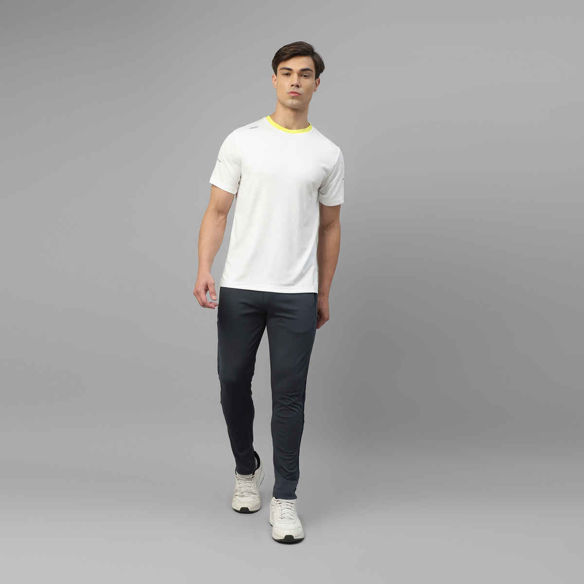 Dida Men's Track Pant Regular Comfortable Stretchable Dry-Fit | Grey - L