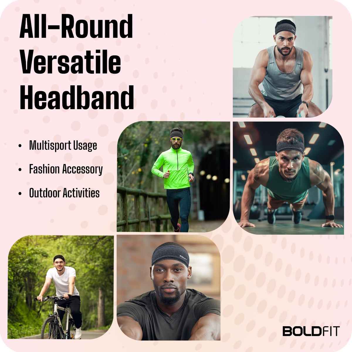 Boldfit Unisex Head Band Sports Bandana for Gym