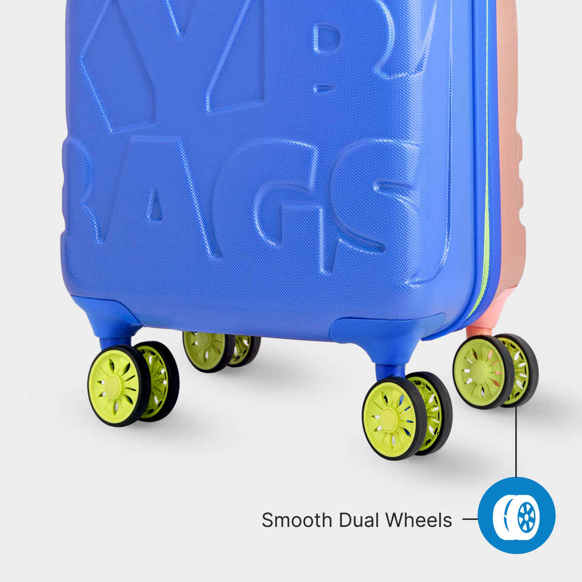 Skybags Unisex Polycarbonate 55 L Trolley Bag | Blue - S