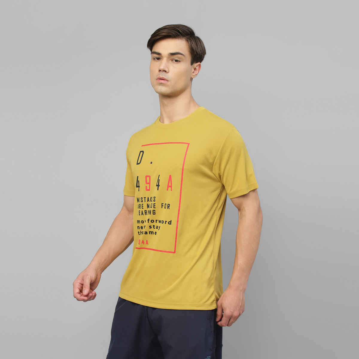 Dida Men's Dry Fit Sports T-Shirt | Comfortable and Stretchable | Antique Moss - S