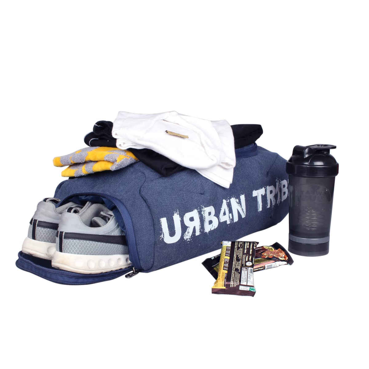 Urban Tribe Unisex Solid Polyester 23 L Gym Bag | Indigo - One Size