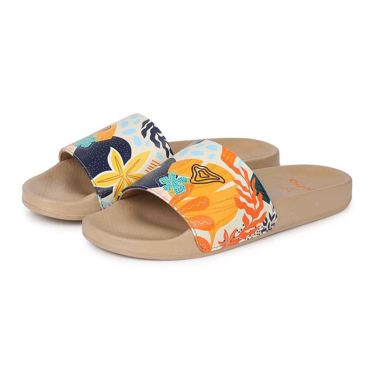 Yoho Women Sliders Tropica | Beige | UK 8