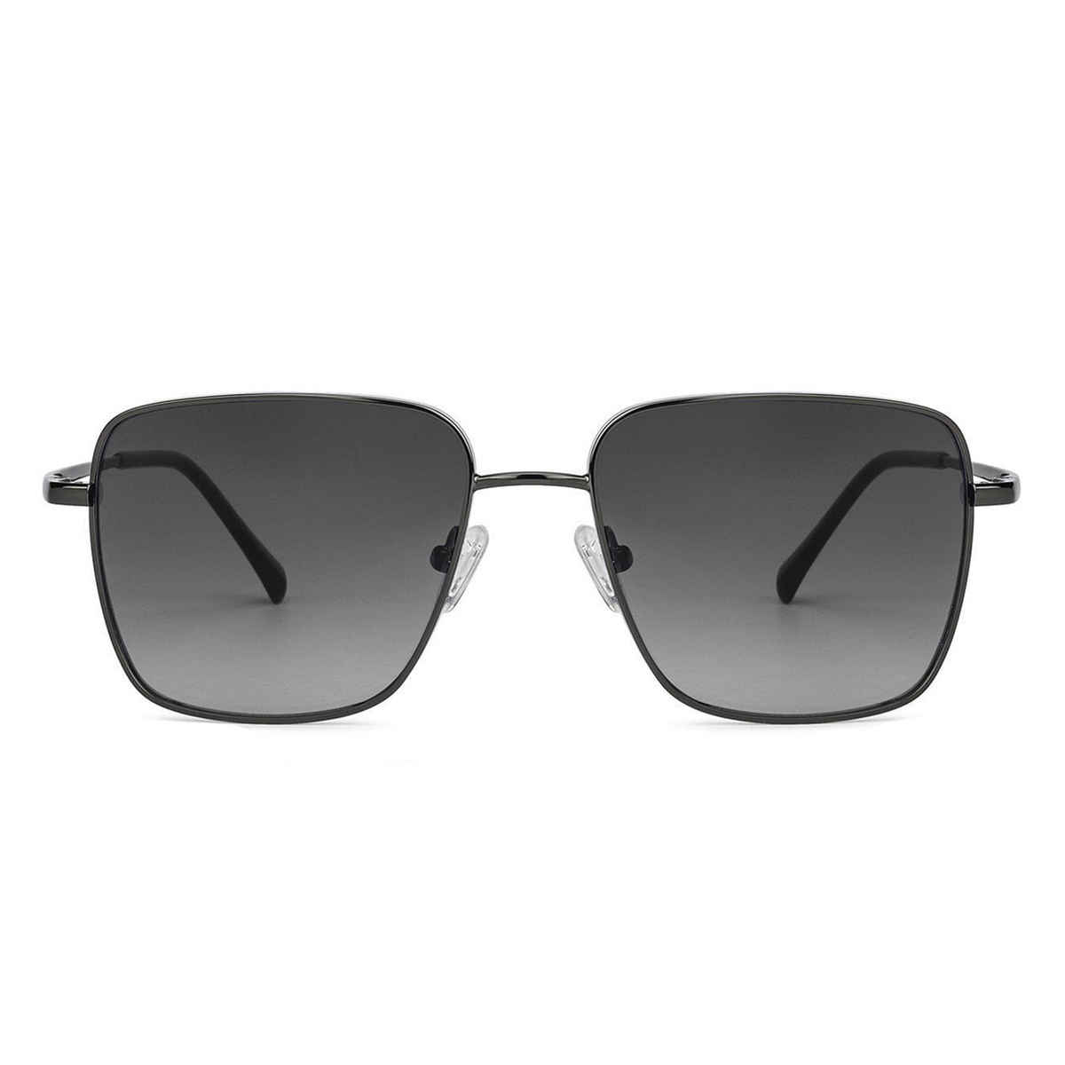 John Jacobs By Lenskart | Premium Polarized Sunglasses | Square | Medium-139mm | Gunmetal-Grey