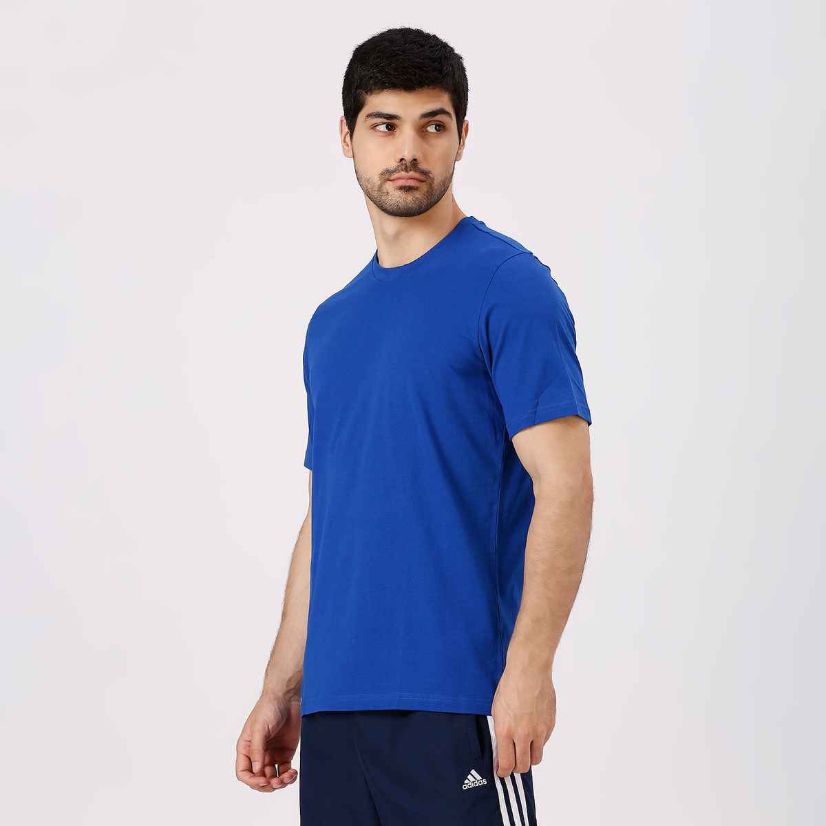 Adidas Men's Solid Royal Blue T-Shirt | XL | IY3822