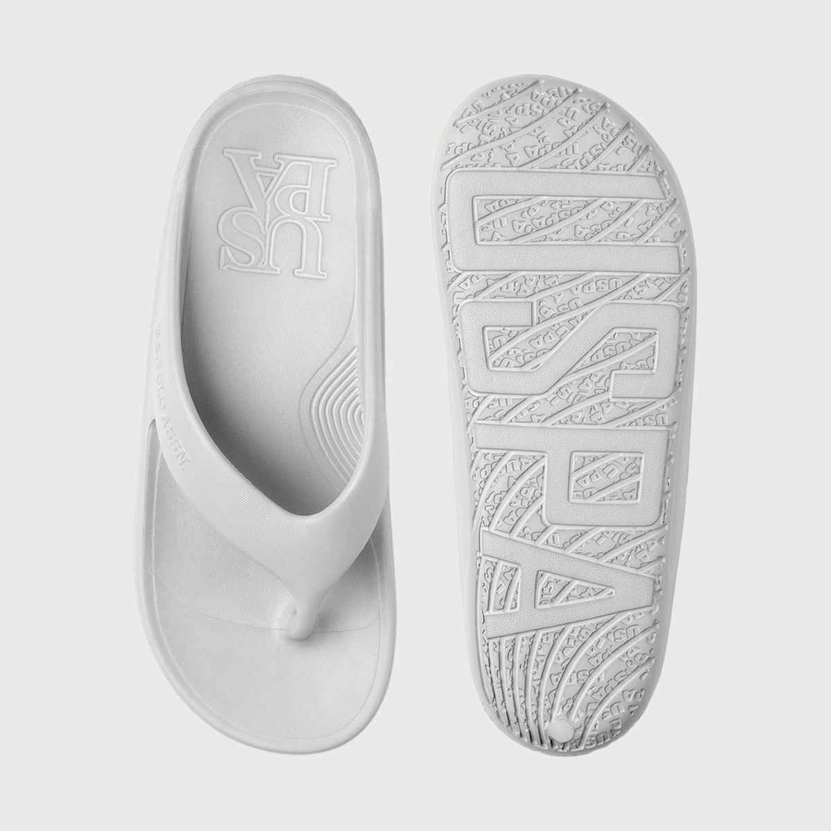 U.S. Polo Assn. Men's | Men Axel 2.0 Solid Flip Flop | Grey | UK 8