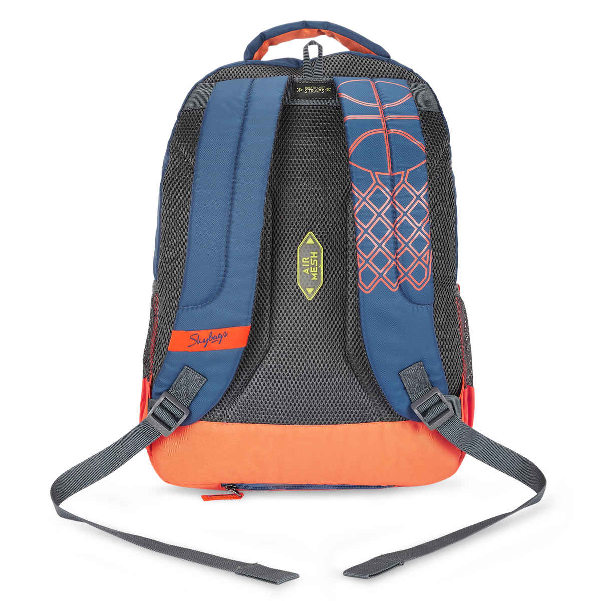 Skybags Riddle School Bp-Rc Blue Orange