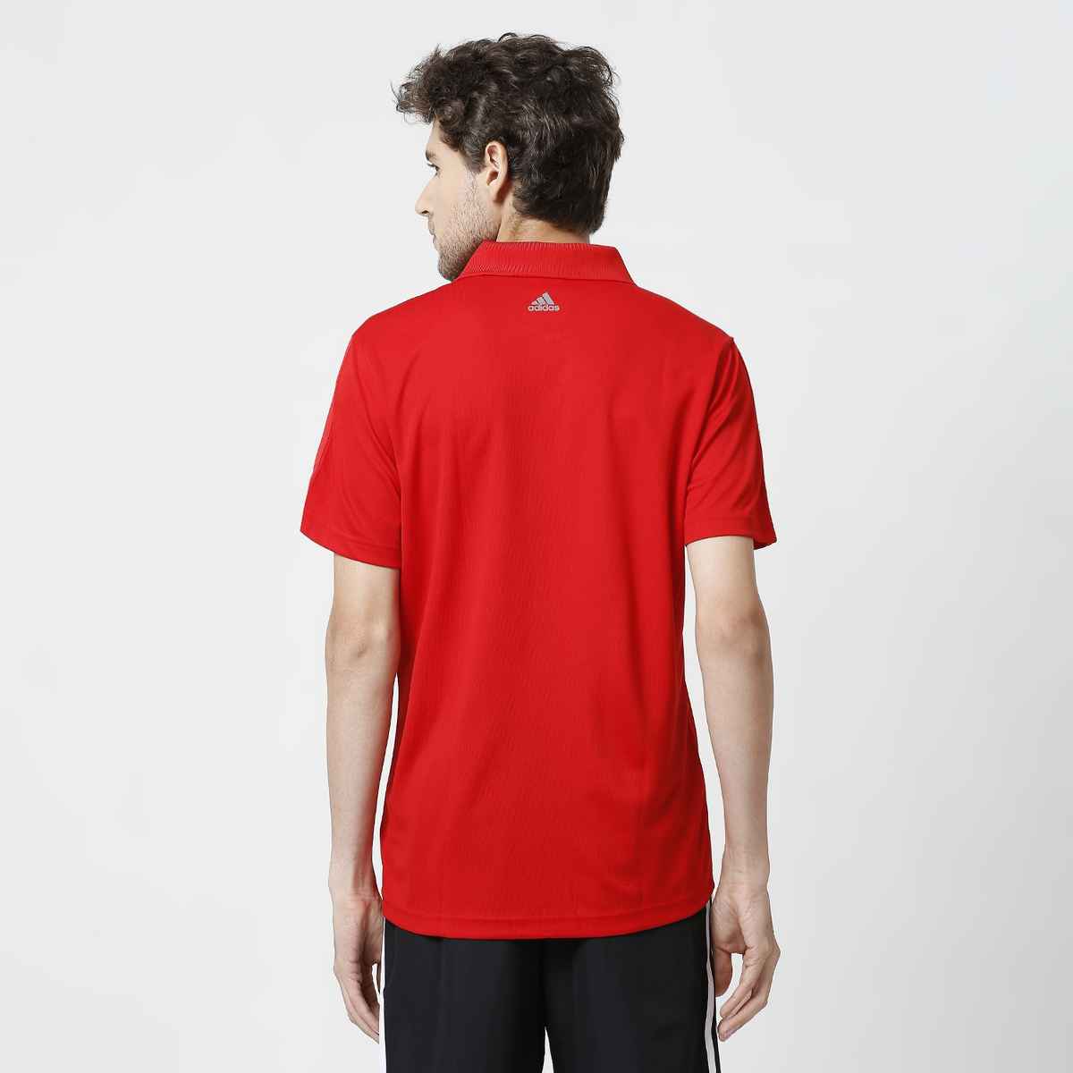 Adidas Men's Solid Red Polo T-Shirt | L | S89139