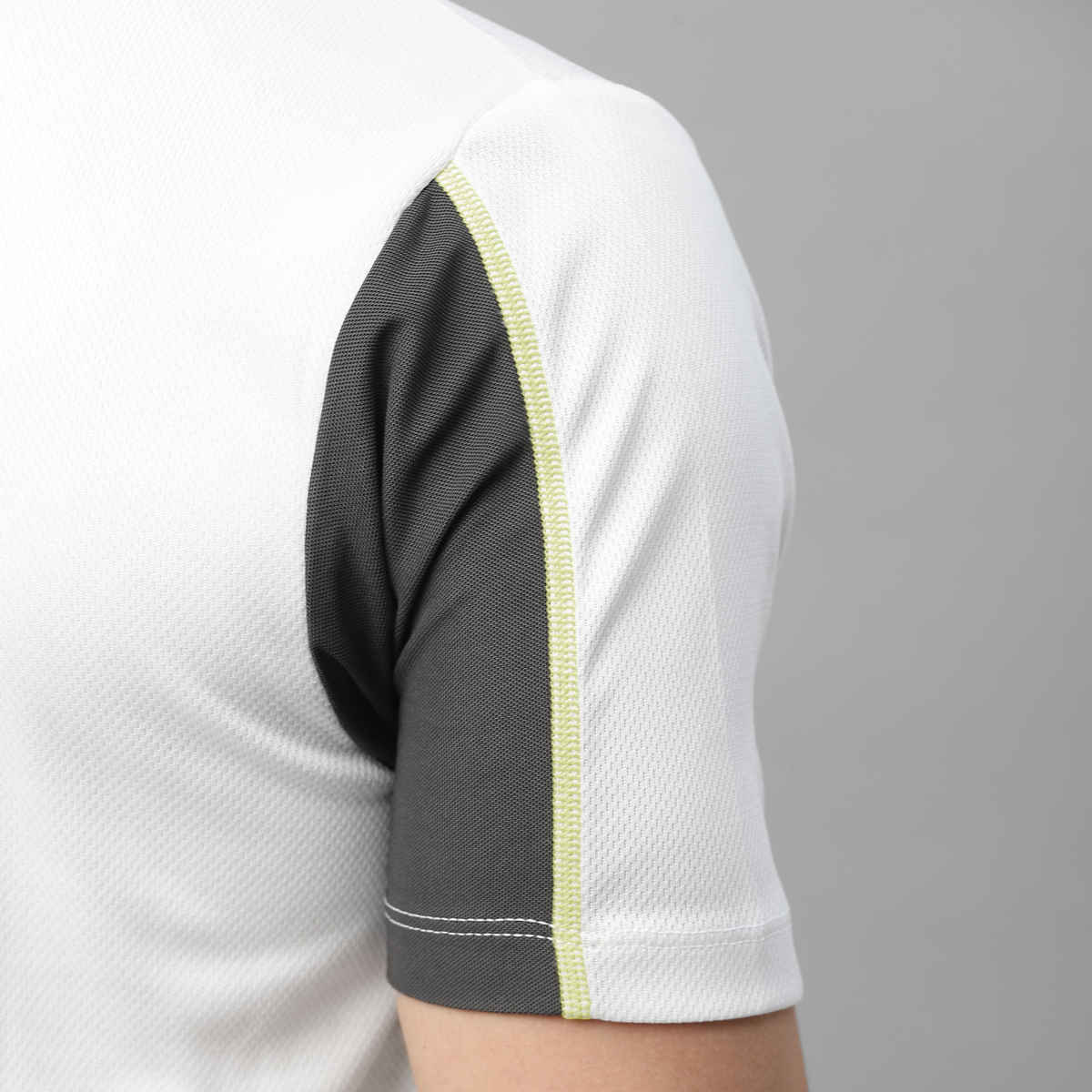 Dida Men's Dry Fit Sports T-Shirt | Comfortable and Stretchable | White | XL