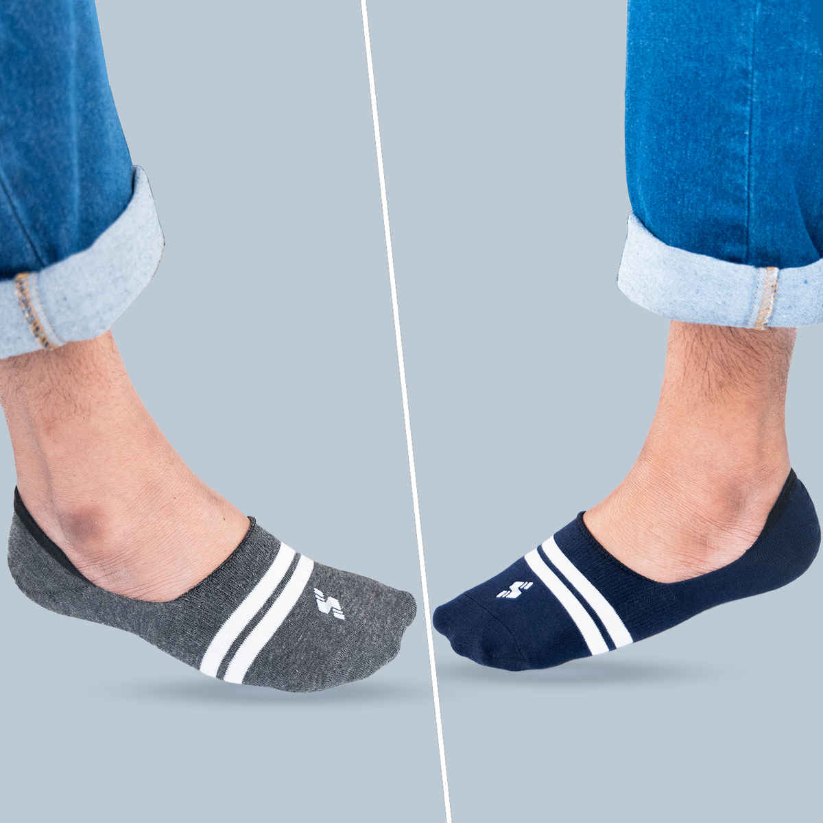 Supersox Men's Combed Cotton Loafer Socks | Multicolour - Free Size