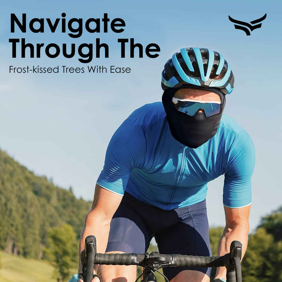 UV Protected full face cover Balaclava- Black
