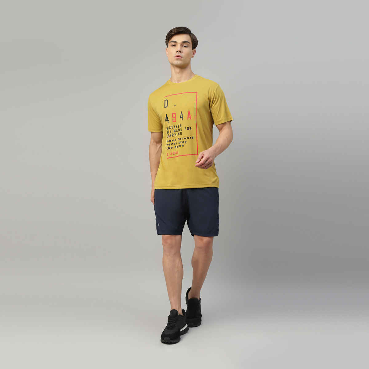 Dida Men's Dry Fit Sports T-Shirt | Comfortable and Stretchable | Antique Moss - S