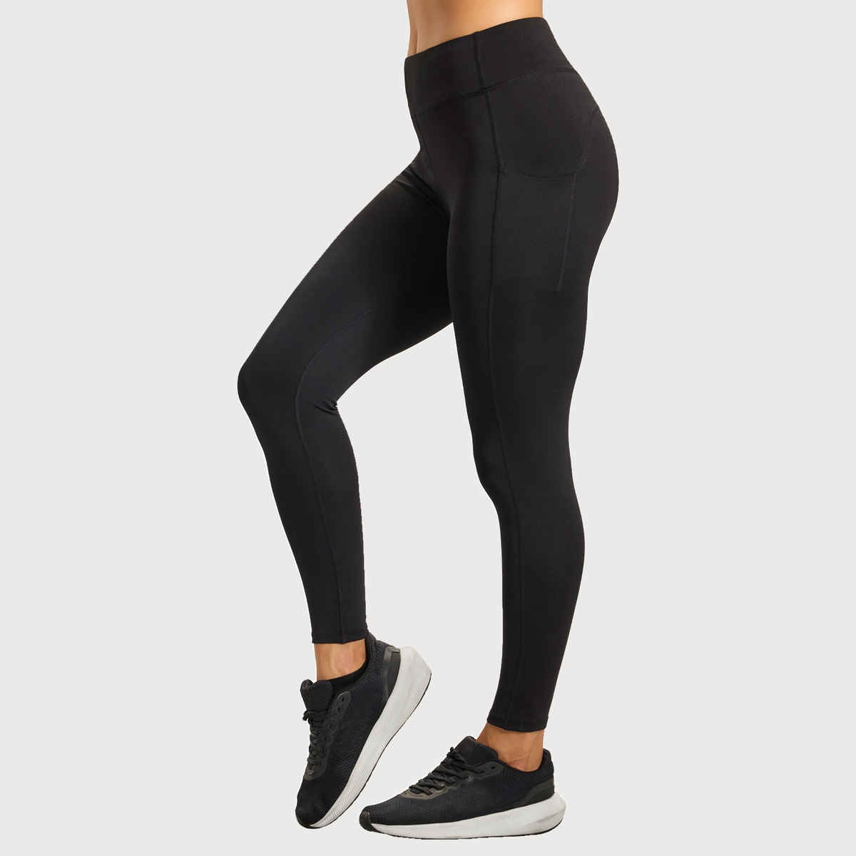 Boldfit Women's Leggings Regular Yoga Pants Tights Activewear | Black - L