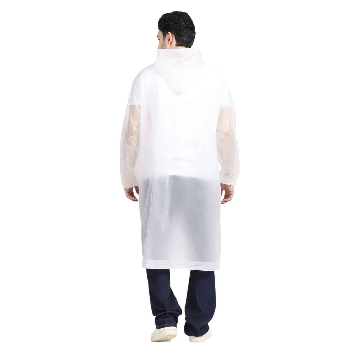 Citizen EVA Raincoat Poncho - White-CP04