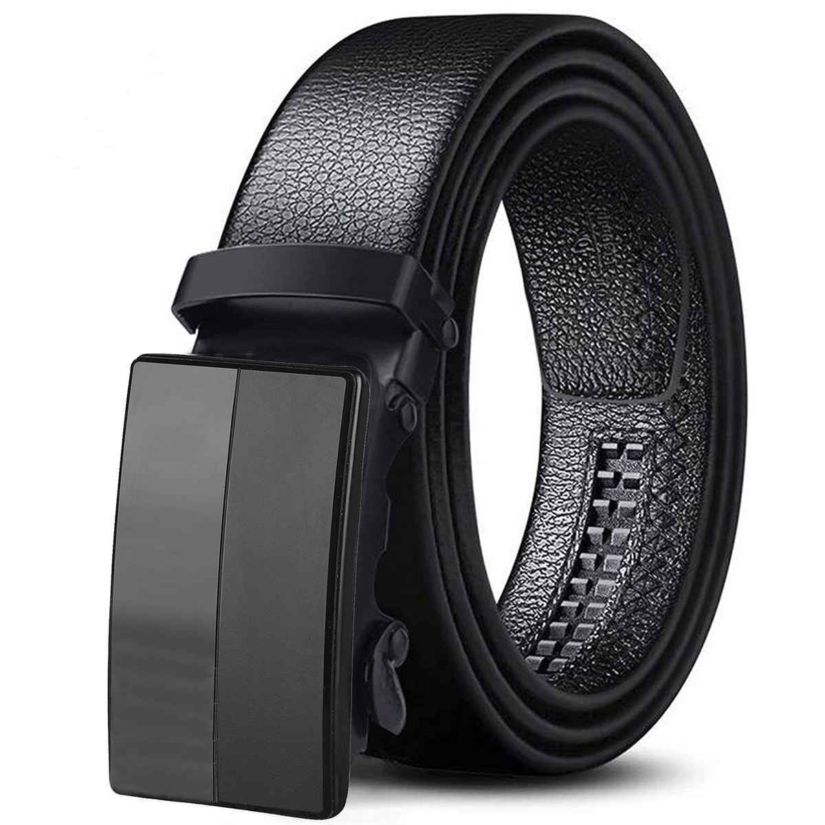 Zoro Men's Vegan Leather Belt, Formal/Casual Black | Fit on up to 40 Inches Waist size