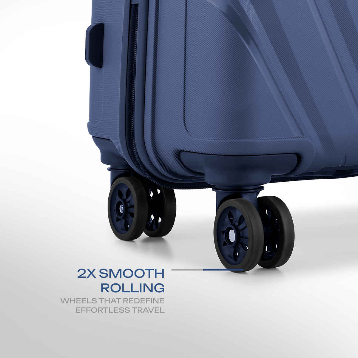 Safari Vamos Cabin Trolley Bag, 8 Wheels, Hard, Polypropylene | Cyan - 55cm
