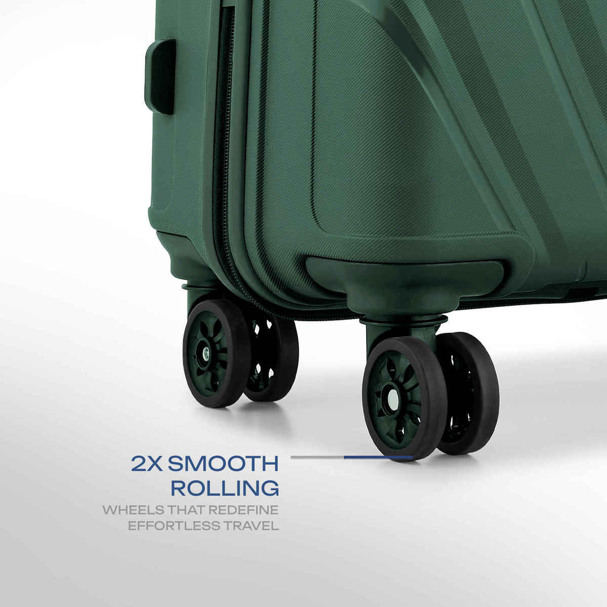 Safari Vamos Medium Trolley Bag, 8 Wheels, Hard, Polypropylene | Dusk Green - 66 cm