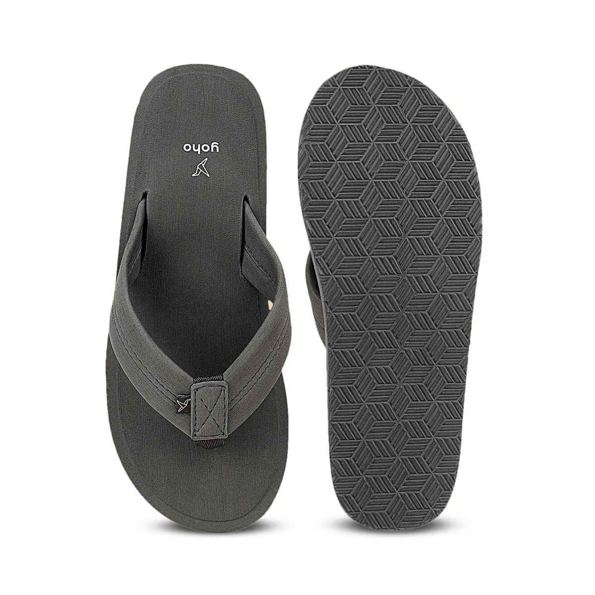 Yoho Men Slippers Bubbles | Monsoon Grey | UK 7