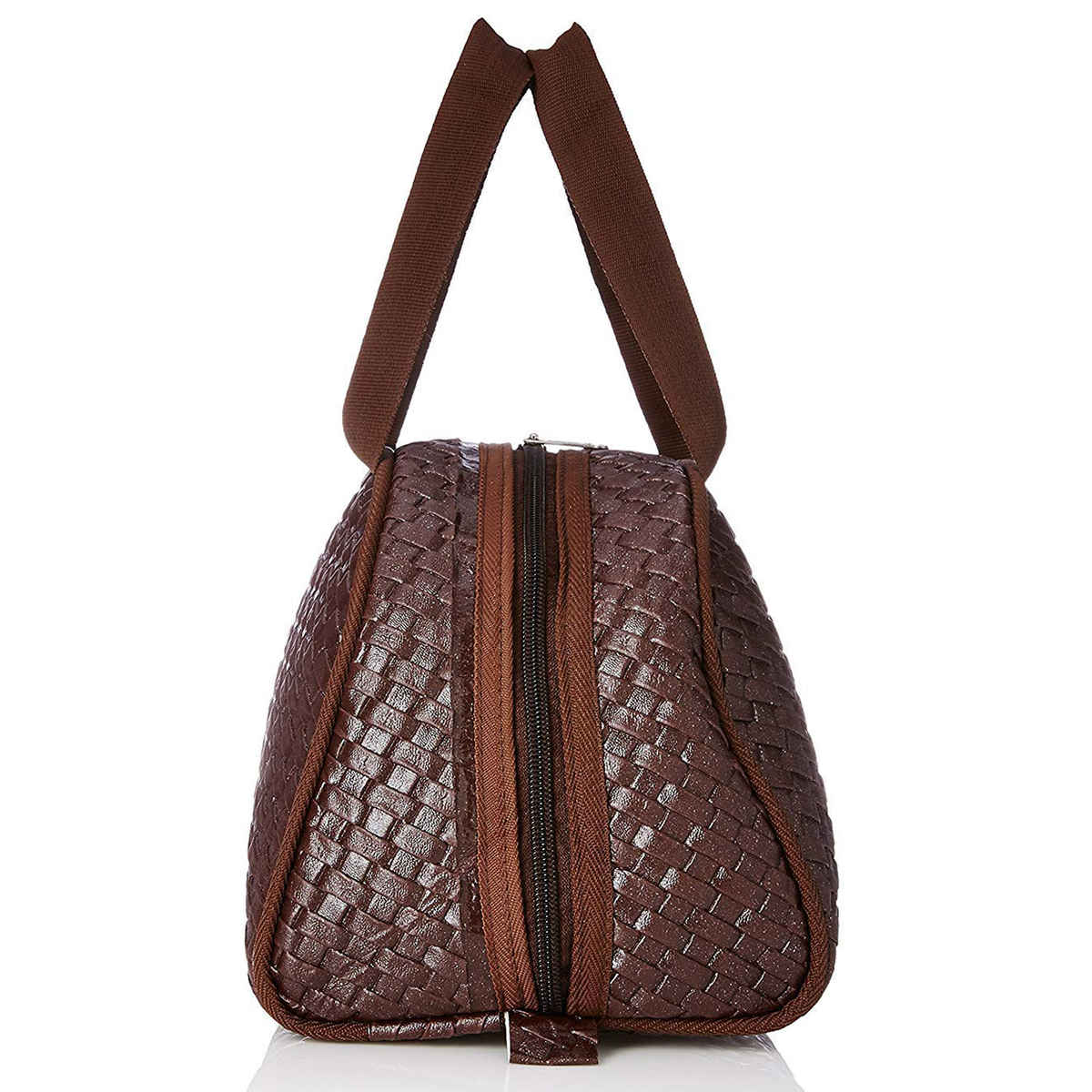 Kuber Industries Leather Toiletry Bag | Water-Resistant Travel Kit & Jewellery Organizer | Brown