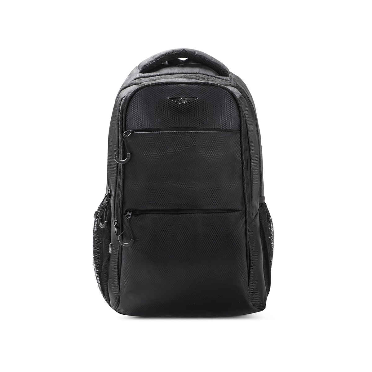 Police Men's Solid Nylon 20 L Top Handle Backpack | Black - M