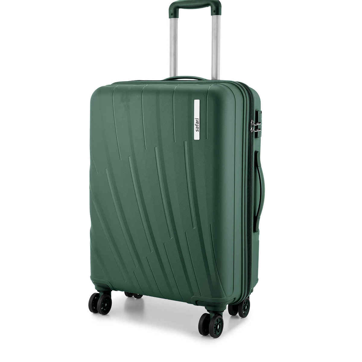 Safari Vamos Medium Trolley Bag, 8 Wheels, Hard, Polypropylene | Dusk Green - 66 cm