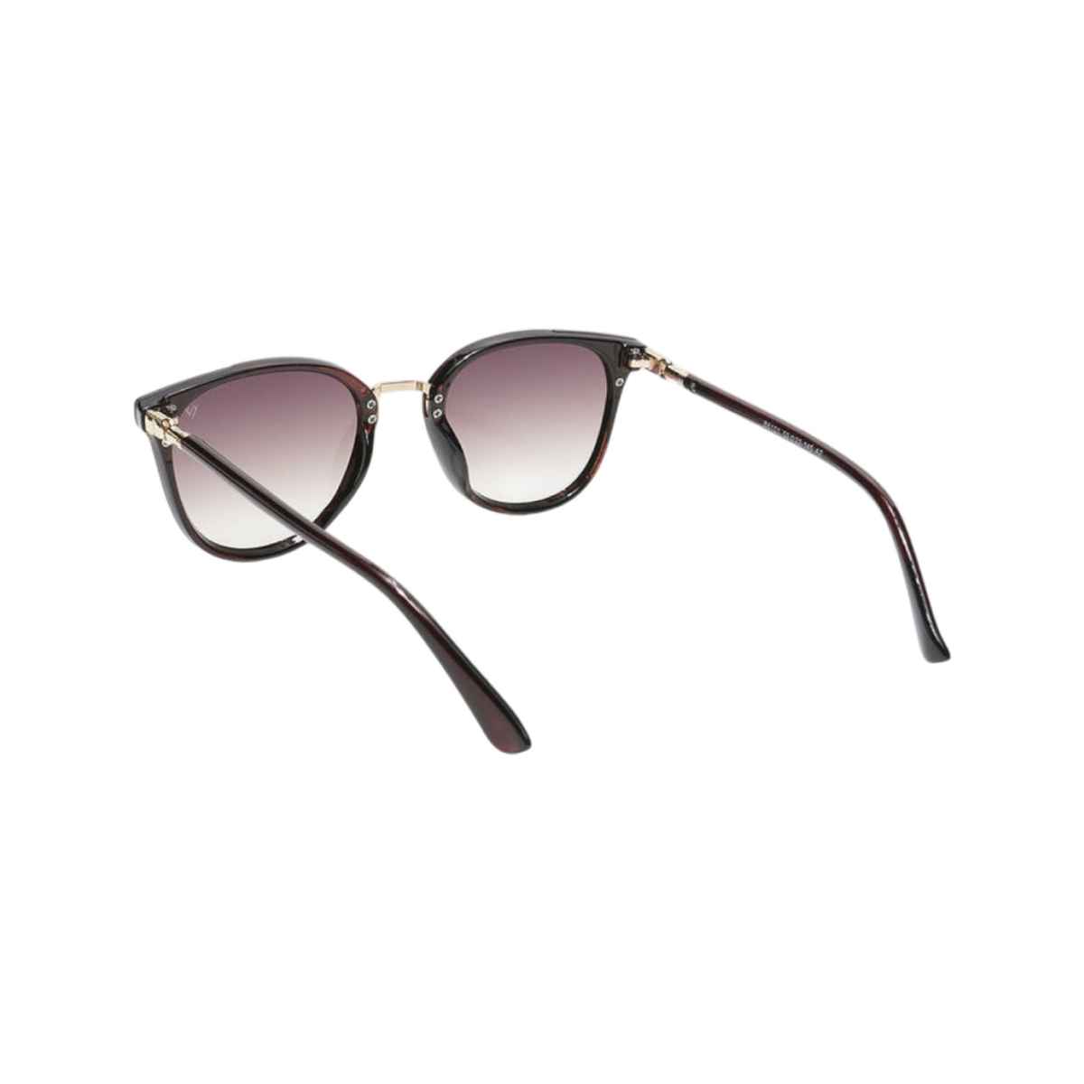 Voyage Women's Solid Plastic Cat Eye Sunglasses | Brown - M