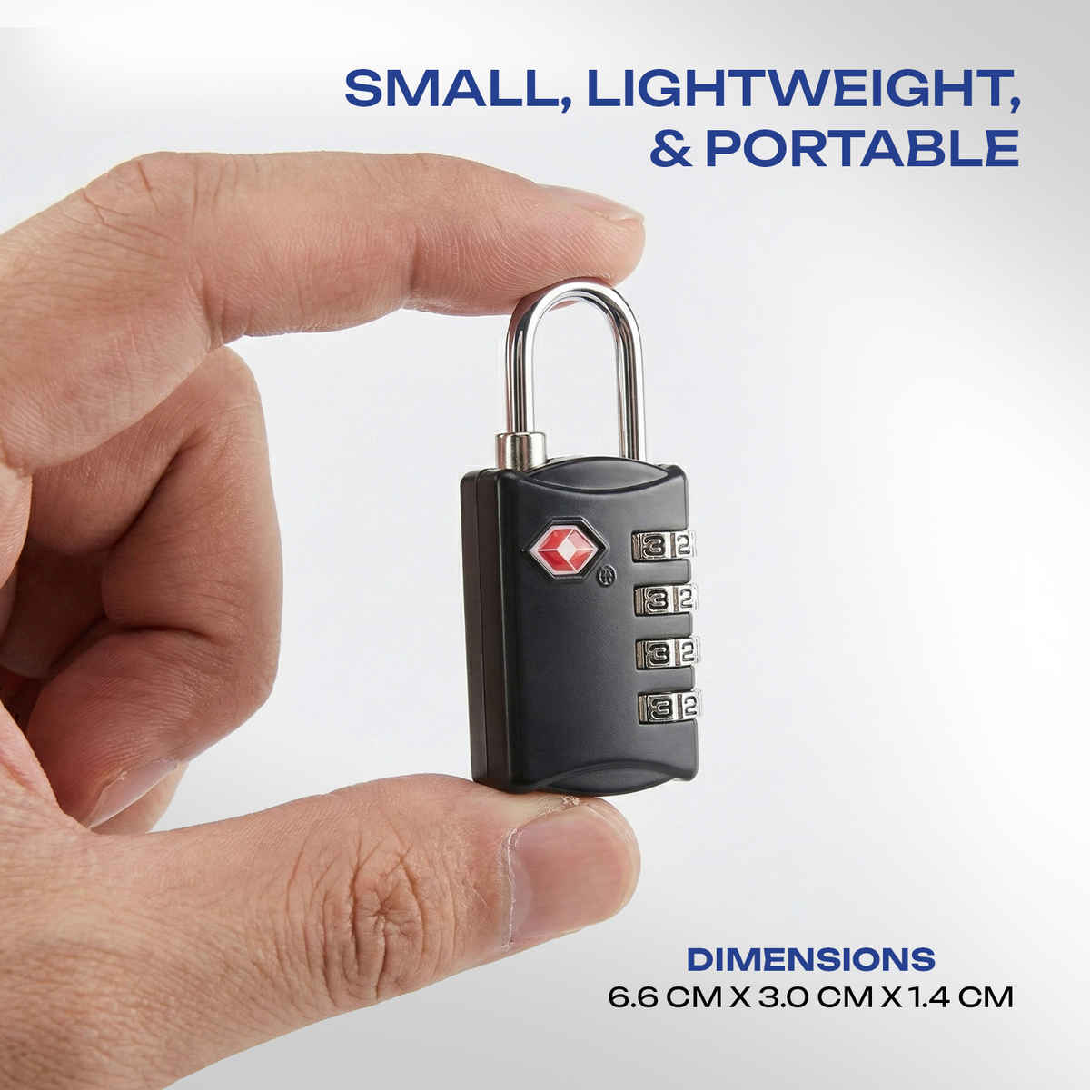 Safari TSA Lock with 4 Dial Black