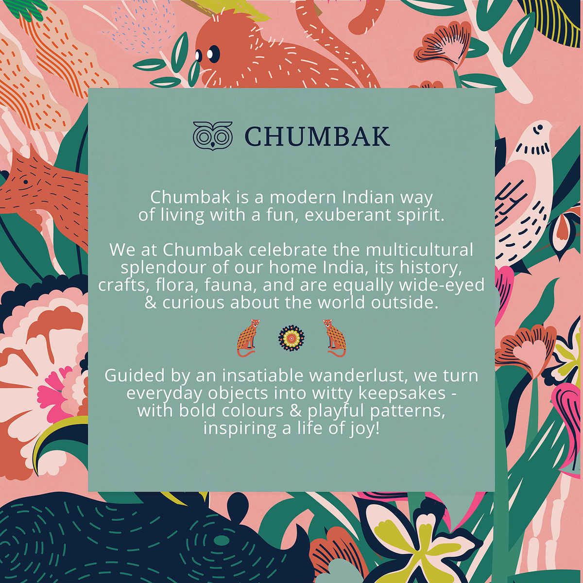 Teal By Chumbak Rakhi Combo | Bahaar long wallet + Palm Killim Scarf | Comes in a Gift Box