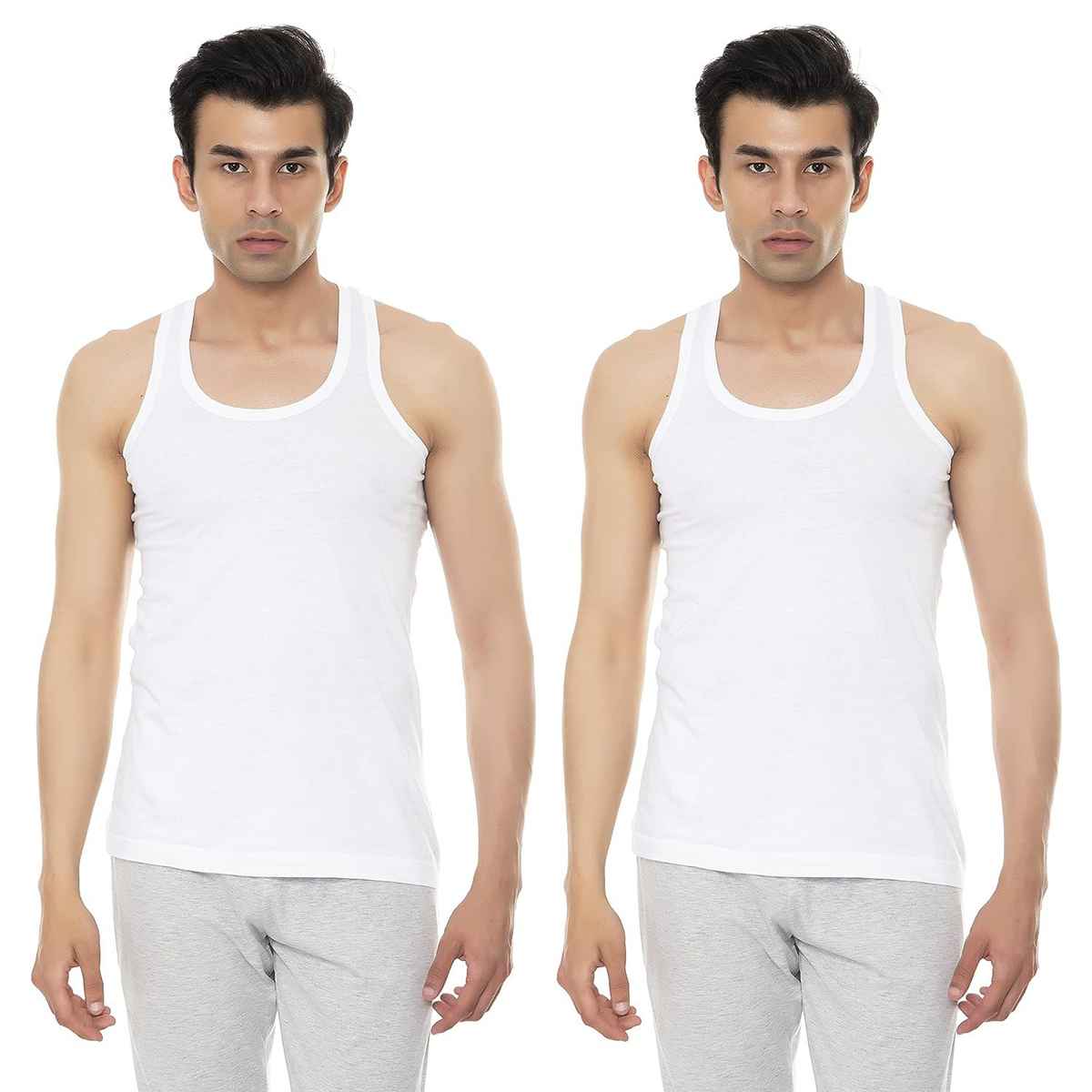 Amul Comfy Men's Vest | White - 85