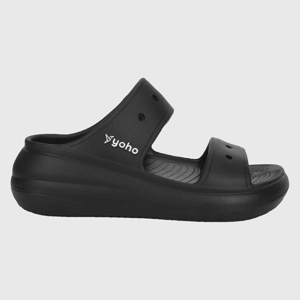 Yoho Women Double Strap Clog Classic Black - UK6