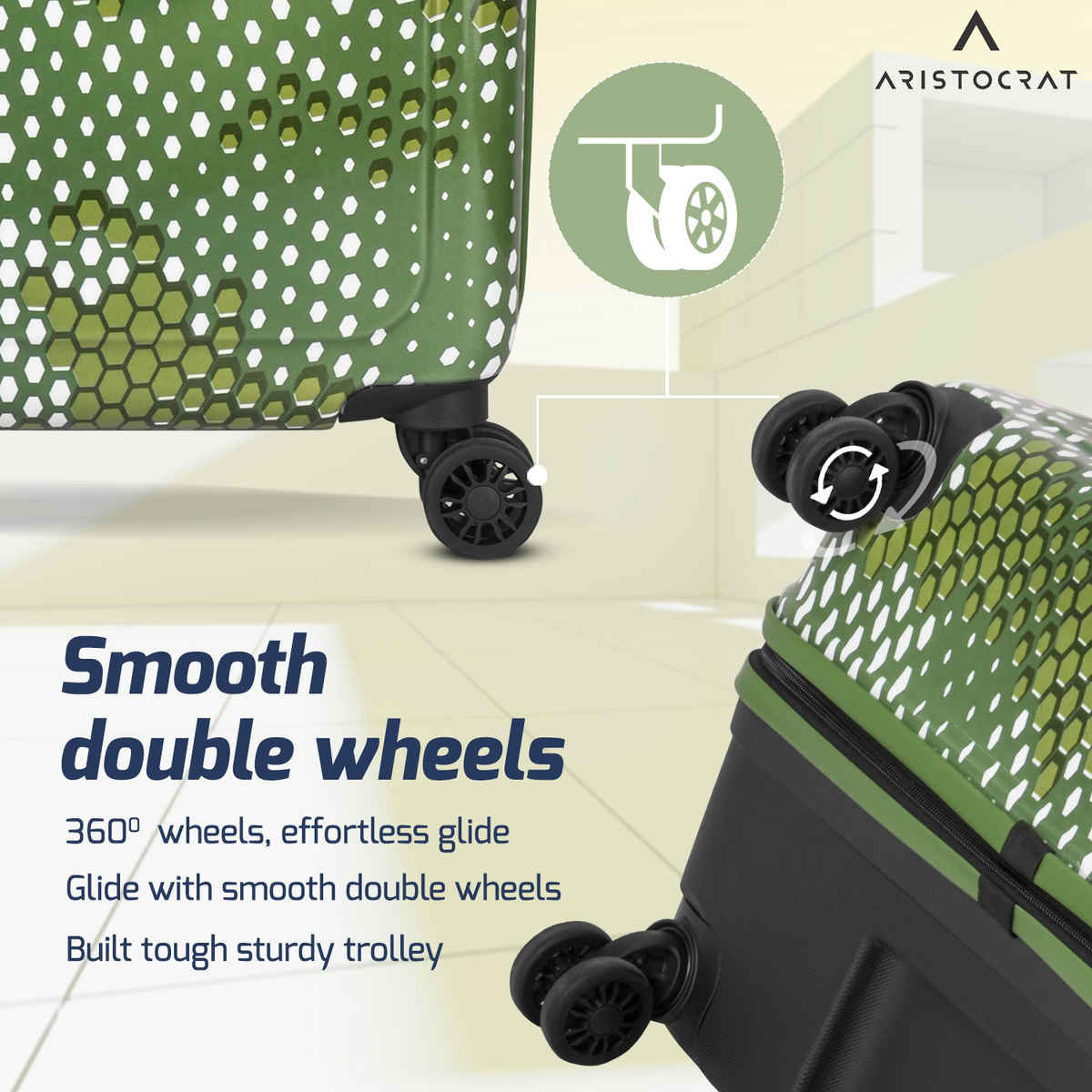 Aristocrat Combat Strolly | Green - 53 L